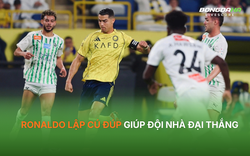 Ronaldo lập cú đúp giúp đội nhà đại thắng