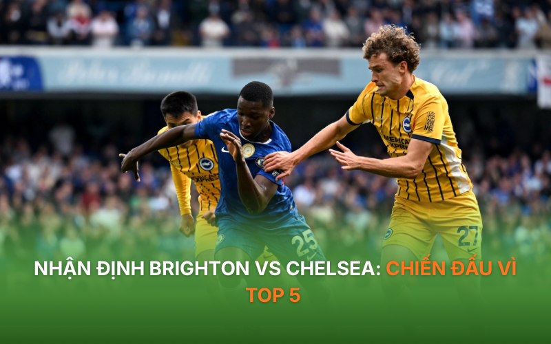 Nhận định Brighton vs Chelsea: Chiến đấu vì Top 5 