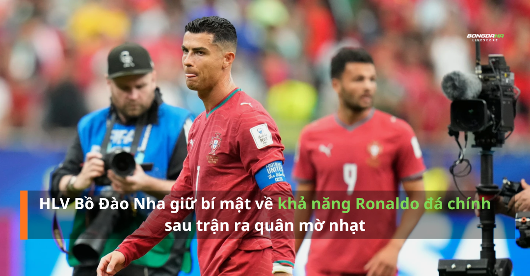 HLV Bồ Đào Nha giữ bí mật về khả năng Ronaldo đá chính sau trận ra quân mờ nhạt