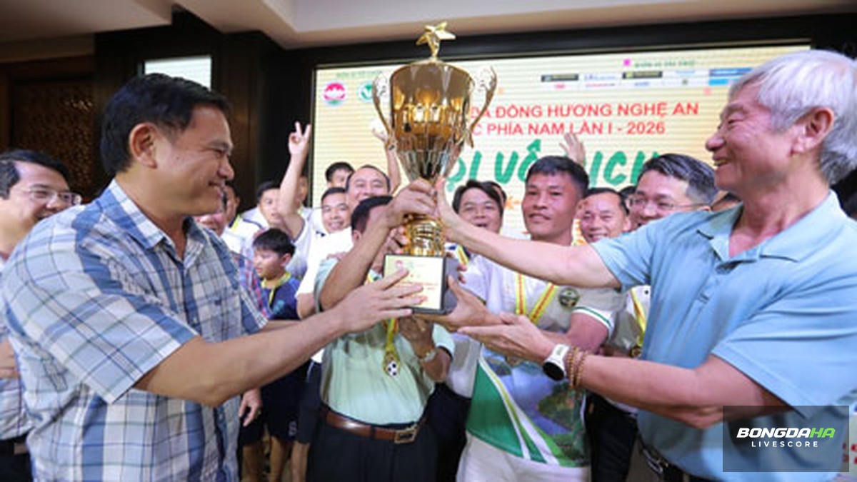 Thanh Chương vô địch Giải bóng đá Đồng hương Nghệ An khu vực phía Nam lần I-2026